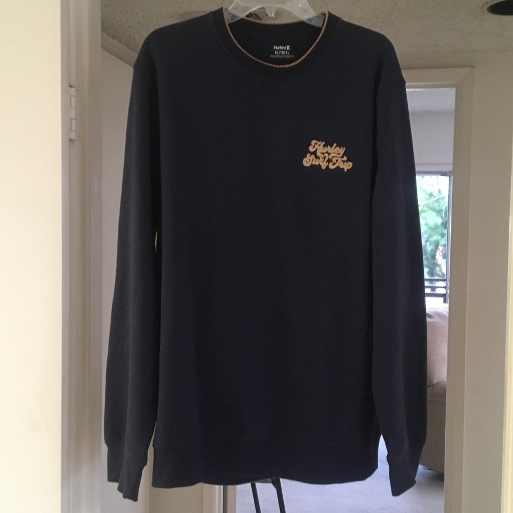 HURLEY/“ROAD TO NOWHERE”RETRO PULLOVER CREWNECK SURF TRIP